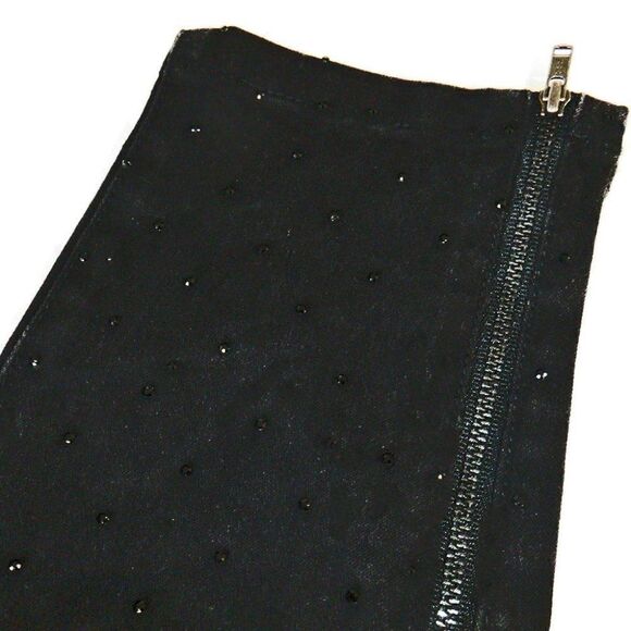 Cache slim jeans black rhinestones zip ankle - Picture 4 of 6